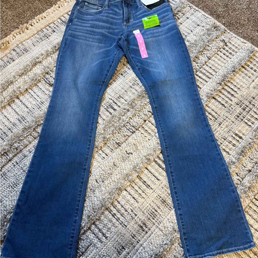 Arizona blue bootcut jeans with stretch